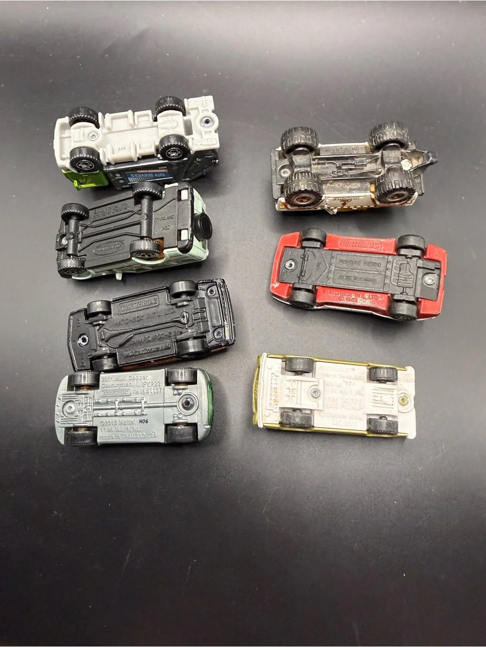 Matchbox Lot 7 Camaro IROC-Z Pontiac Fiero GT 85 Dodge A100 Land Rover Discovery